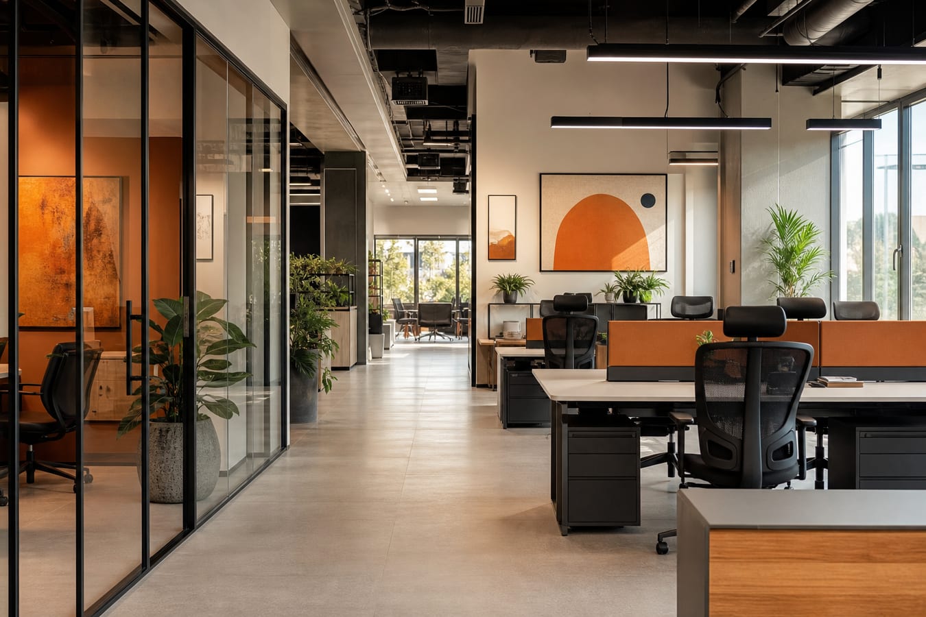 پارتیشن اداری شیشهای یا چوبی؟ مقایسه برای open space